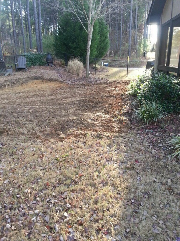 Backyard transformation in Alabaster, Al